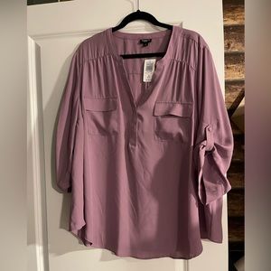Torrid purple dress top size 3. NWT